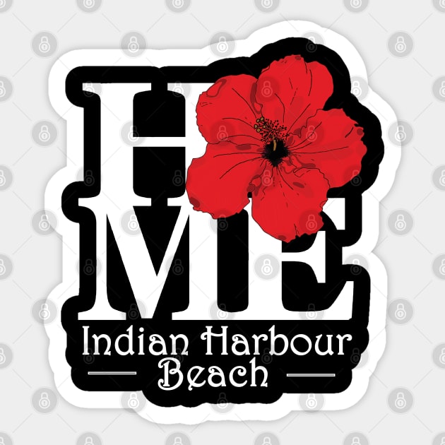 HOME Indian Harbour Beach ed Hibiscus Sticker by IndianHarbourBeach